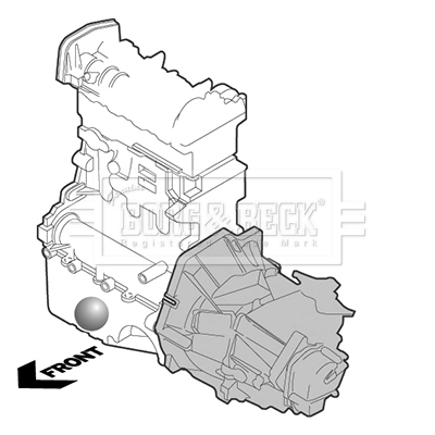 Coxim (suporte) inferior de motor Peugeot/Citroen 93860700
