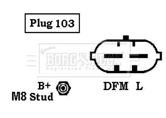 BBA2554 Borg&beck Gerador