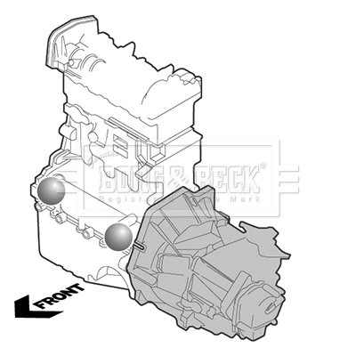 Compre Coxim (suporte) dianteiro de motor Mercedes B 