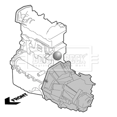 BEM3888 Borg&beck Coxim (suporte) esquerdo de motor