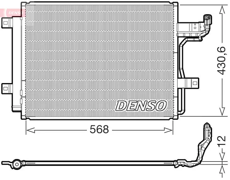 Radiador de aparelho de ar condicionado TYC 30143