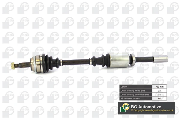 Semieixo (acionador) dianteiro direito Polcar T49162A preço, a partir de 74,91 USD