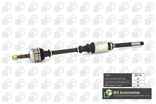000032737Q Peugeot/Citroen Semieixo (acionador) dianteiro direito