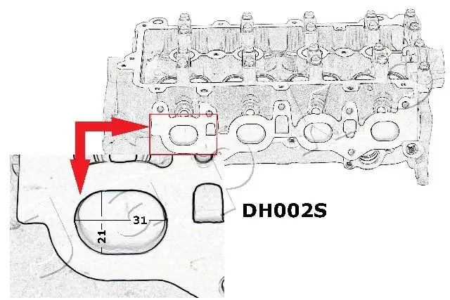  Cabeça de motor (CBC) Daihatsu Terios I SUV (J100, J102, J122) (1997 - 2005) I