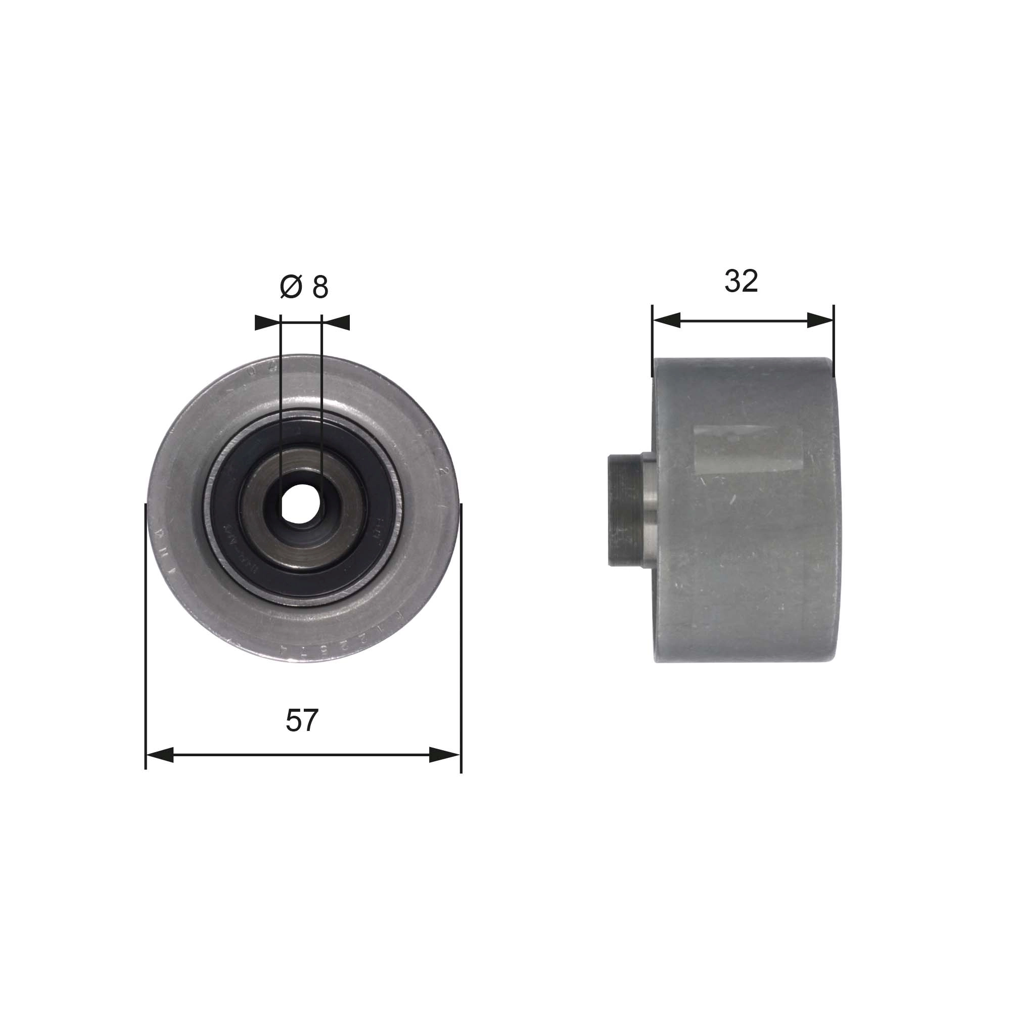  Rolo parasita da correia do mecanismo de distribuição de gás Citroen Saxo hatchback (S0, S1) (1996 - 2004) 