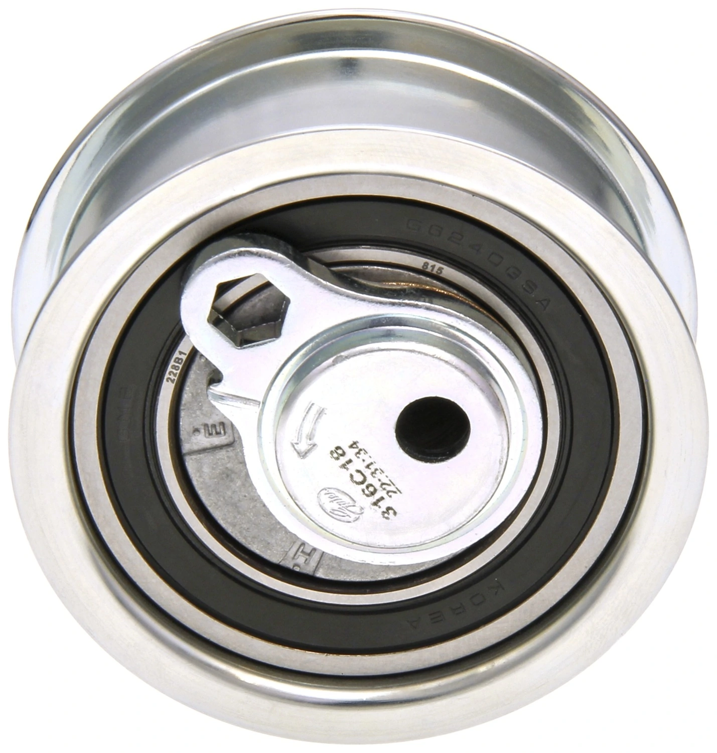  Rolo de reguladora de tensão da correia do mecanismo de distribuição de gás Audi A3 Sportback hatchback (8PA) (2004 - 2015) Sportback