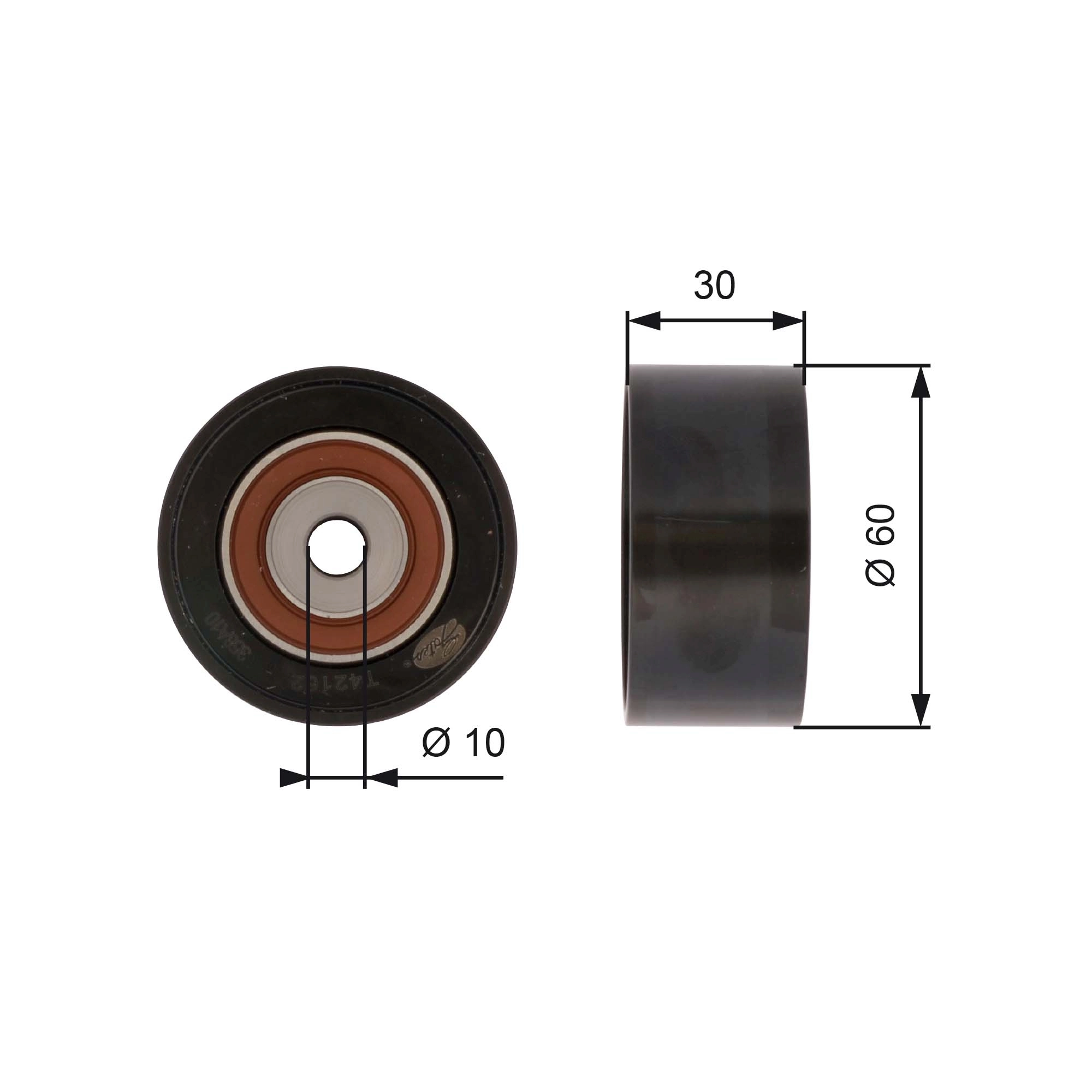 Rolo parasita da correia do mecanismo de distribuição de gás Gates T42162 preço, a partir de 23,53 USD