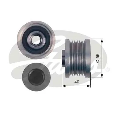 Polia do gerador para Nissan Altima L31 
