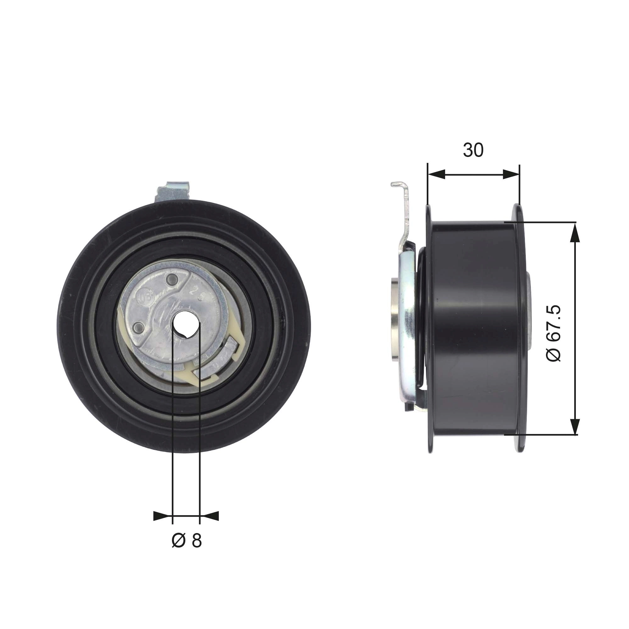 Compre T43062 Gates Rolo de reguladora de tensão da correia do mecanismo de distribuição de gás