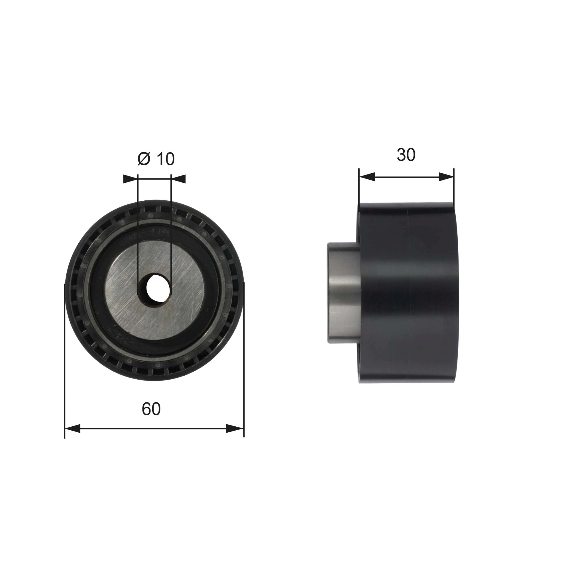  Rolo parasita da correia do mecanismo de distribuição de gás Citroen Xsara hatchback (N1) (1997 - 2005) 