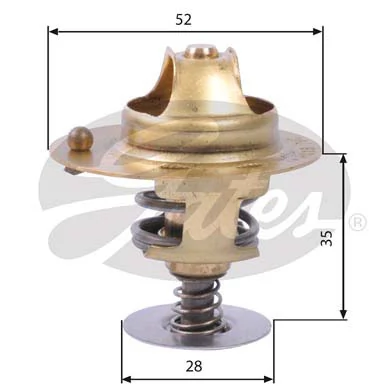 Termostato para Honda Civic VIII FK, FN