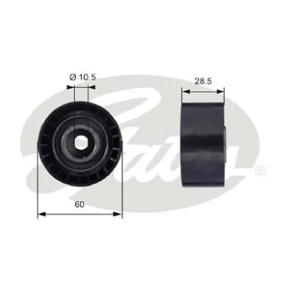 Rolo parasita da correia do mecanismo de distribuição de gás para Ford Escort V GAL, AVL