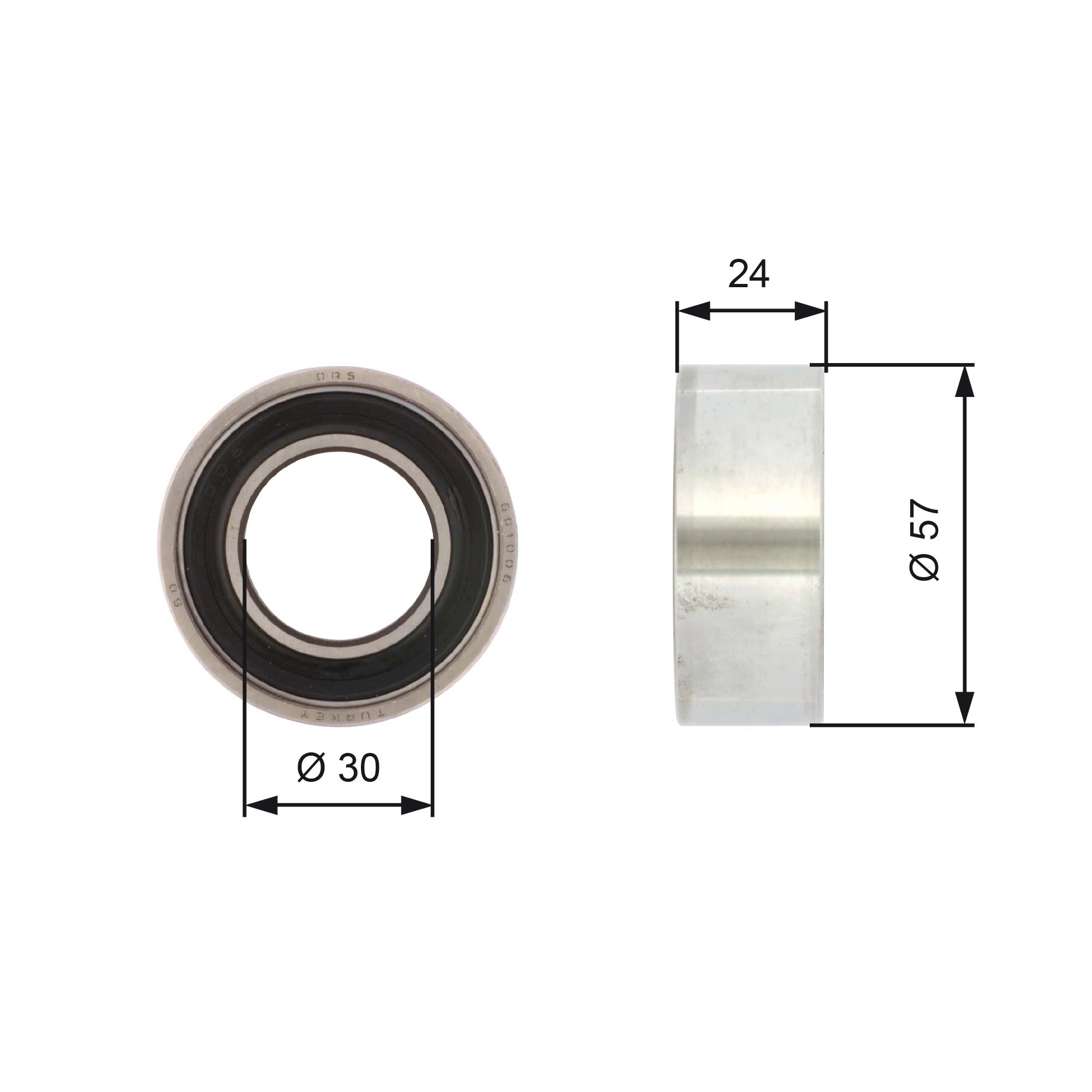 XM255 PLUS AFTERMARKET Rolo de reguladora de tensão da correia do mecanismo de distribuição de gás