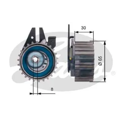 Rolo de reguladora de tensão da correia do mecanismo de distribuição de gás Fiat Stilo hatchback (192) (2001 - 2006) 