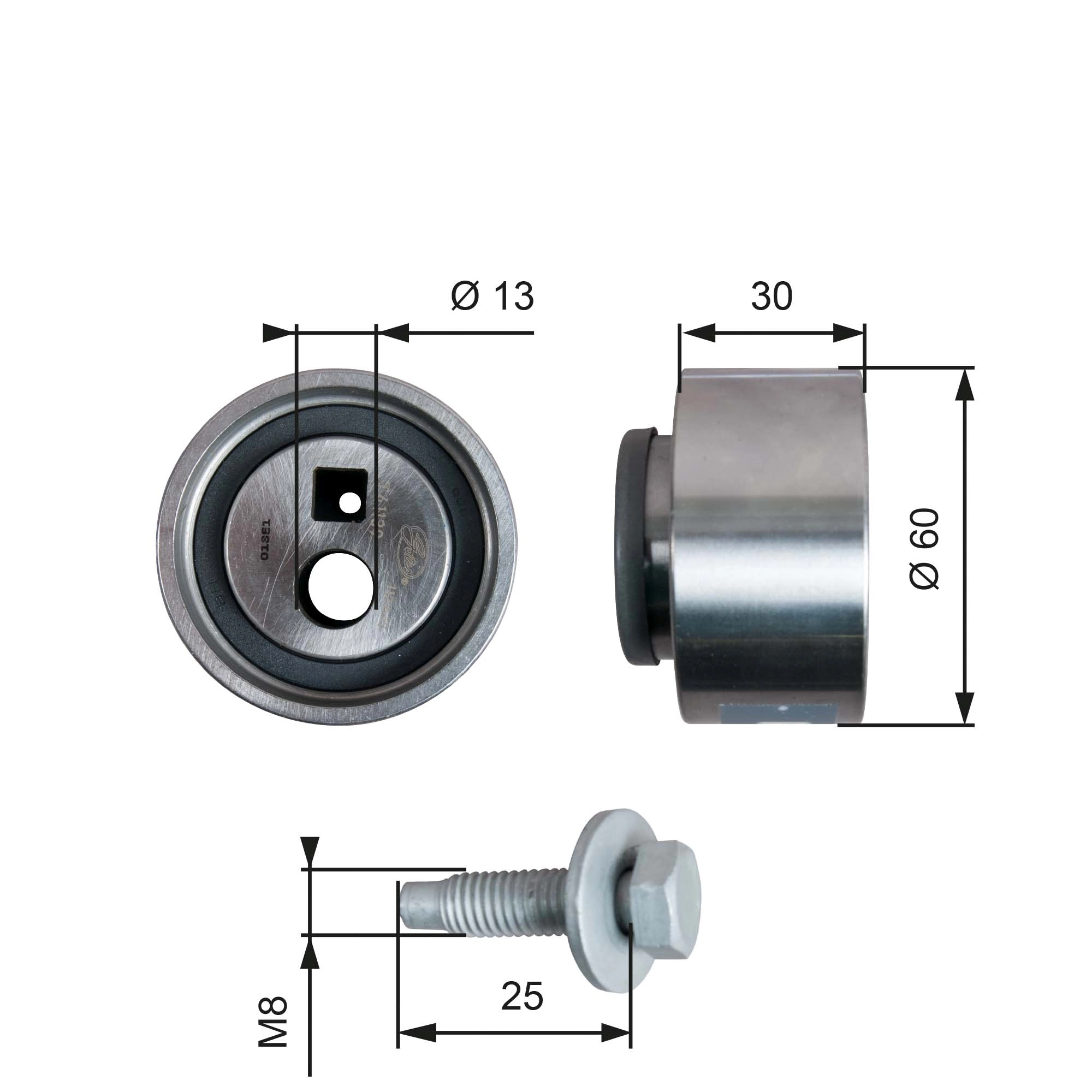  Rolo de reguladora de tensão da correia do mecanismo de distribuição de gás Suzuki Grand Vitara SUV (FT, HT) (1998 - 2005) 