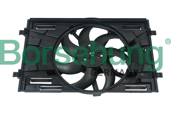 42959006 AND Difusor do radiador de esfriamento, montado com motor e roda de aletas