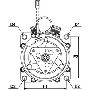 Compressor de aparelho de ar condicionado 240038 Cargo