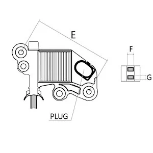 Relê-regulador do gerador (relê de carregamento) para Audi A4 B9 8W2, 8WC
