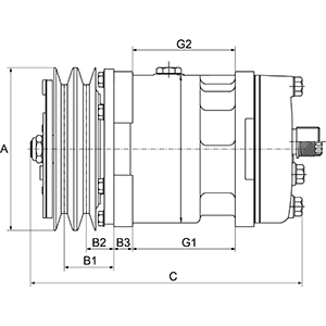 Compressor de aparelho de ar condicionado 241849 Cargo