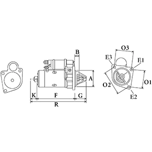 Motor de arranco Cargo 116505 preço, a partir de 119,18 USD