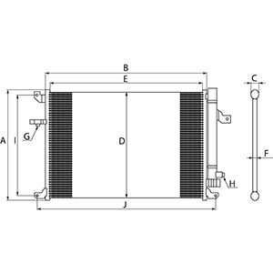 Radiador de aparelho de ar condicionado Cargo 260429 preço, a partir de 148,35 USD