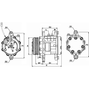 Compre 241619 Cargo Compressor de aparelho de ar condicionado