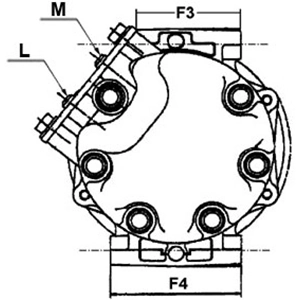 Compressor de aparelho de ar condicionado Cargo 241074