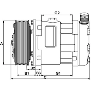 Compre 240038 Cargo Compressor de aparelho de ar condicionado