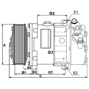 Compressor de aparelho de ar condicionado 240924 Cargo