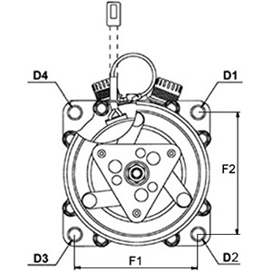 Compressor de aparelho de ar condicionado Cargo 240924