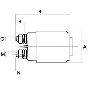  Relê retrator do motor de arranco Renault 19 II sedan (L53) (1992 - 1995) II
