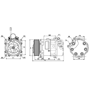 Compre 240924 Cargo Compressor de aparelho de ar condicionado
