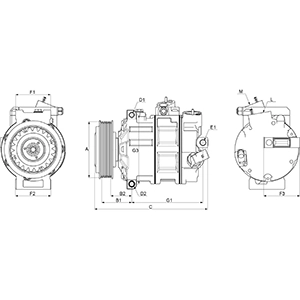 Compre 241130 Cargo Compressor de aparelho de ar condicionado