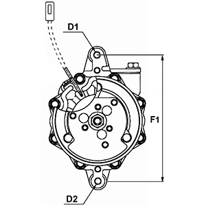 Compressor de aparelho de ar condicionado Cargo 241619