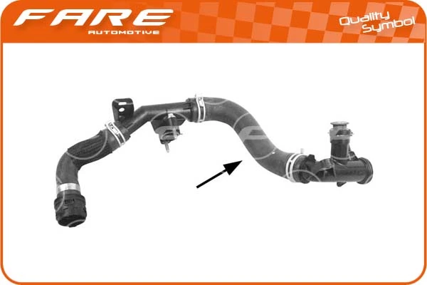 Mangueira (cano derivado) de esfriamento por líquido de turbina, fornecimento 3642415 Peugeot/Citroen