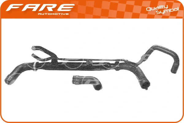 Compre 1343R6 Peugeot/Citroen Mangueira (cano derivado) inferior do radiador de esfriamento