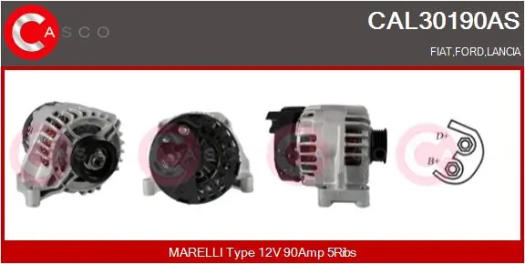 Gerador para Fiat Brava 182