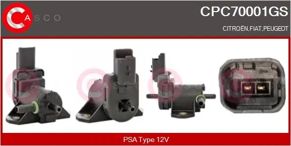 Válvula solenoide de regulação de comporta EGR VAG 9688124580