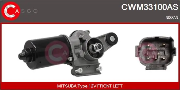 Motor de limpador pára-brisas do pára-brisas para Nissan Micra K12