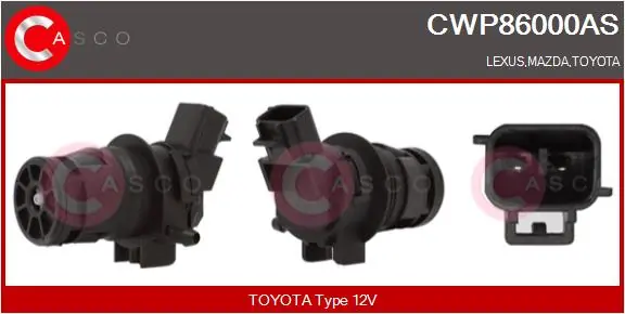 Bomba de motor de fluido para lavador de vidro dianteiro 8103PS2 Polcar
