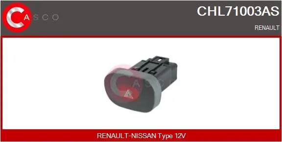 Botão de ativação do sinal de emergência Renault Clio SYMBOL LB0, LB1, LB2