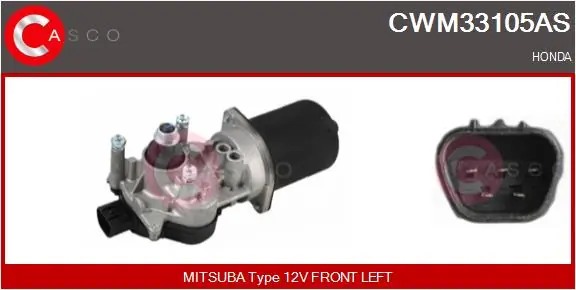 Motor de limpador pára-brisas do pára-brisas para Honda Accord CL, CM