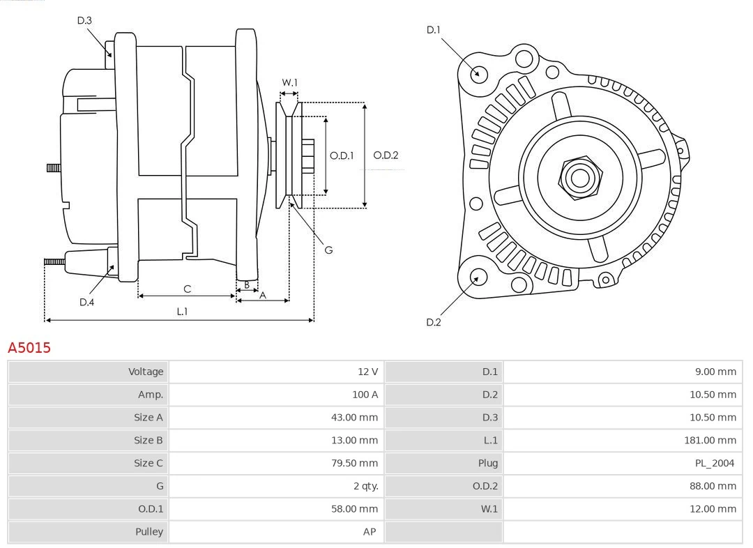 Gerador As-pl A5015