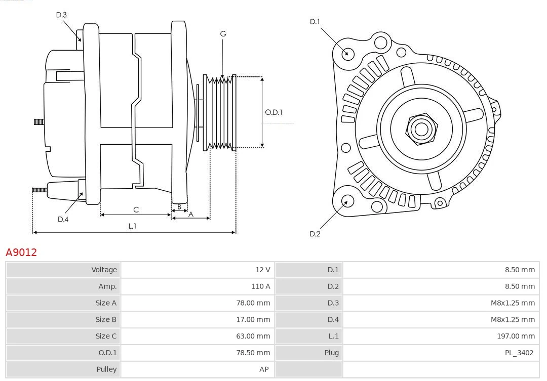 Gerador As-pl A9012