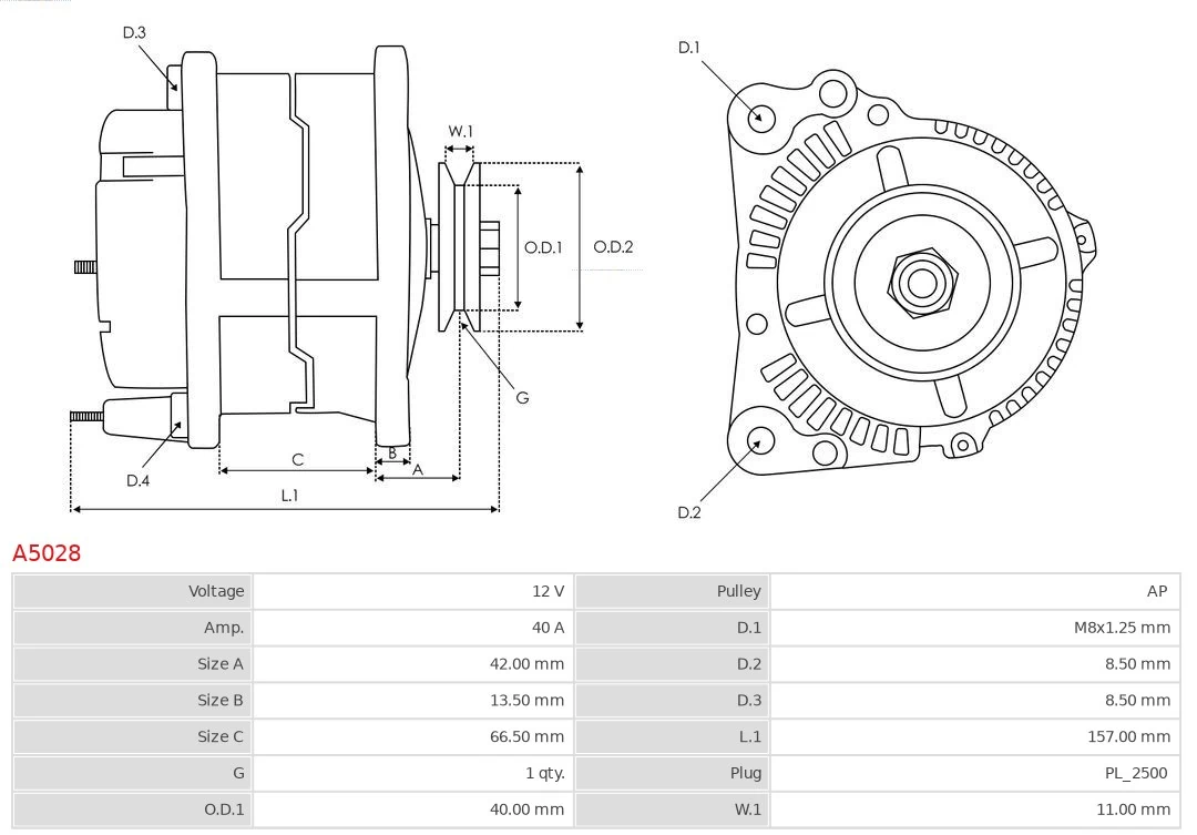 Gerador As-pl A5028