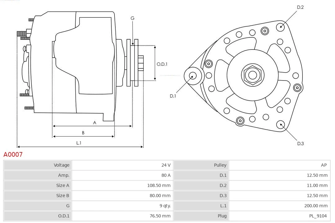 Gerador As-pl A0007