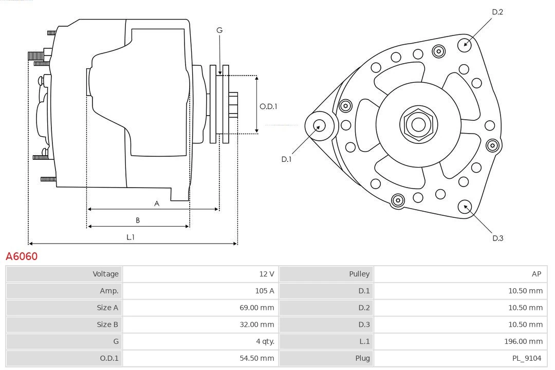 Gerador As-pl A6060