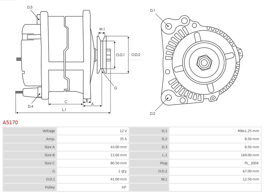 Gerador As-pl A5170