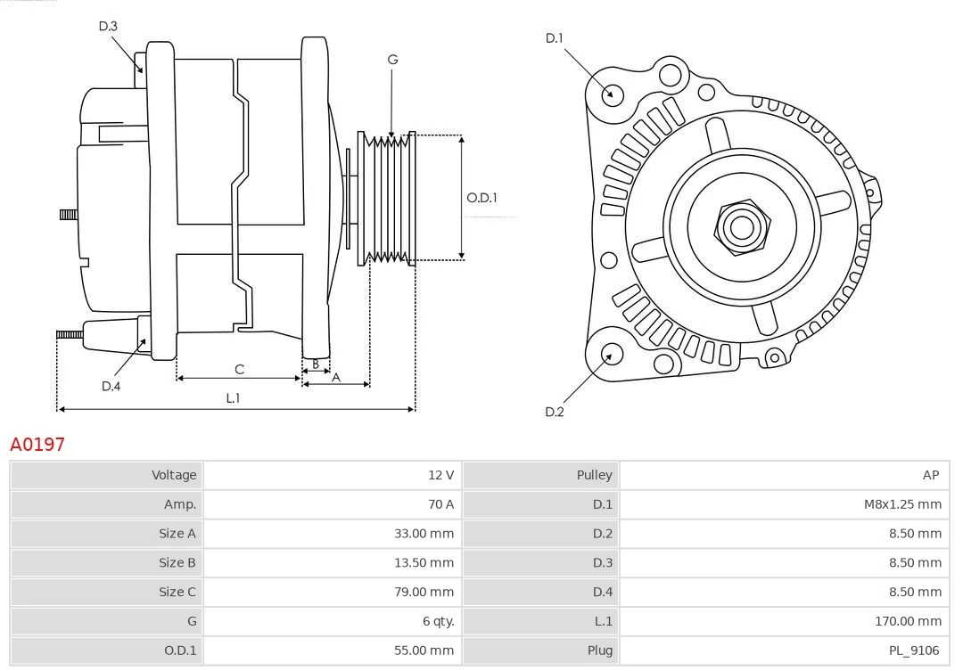 Gerador A0197 As-pl