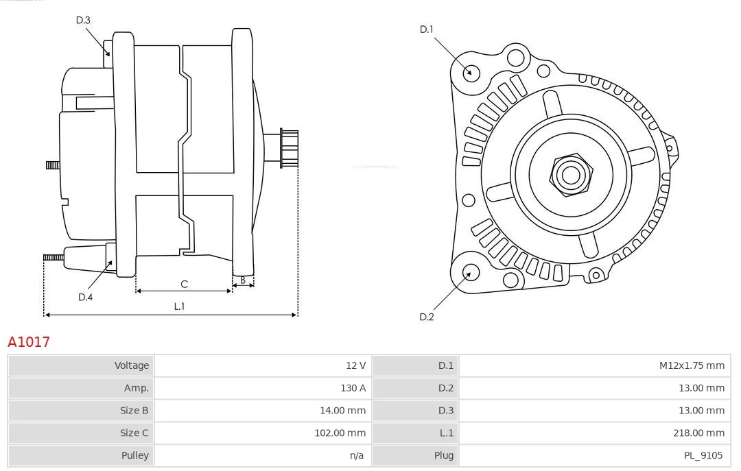 Gerador As-pl A1017